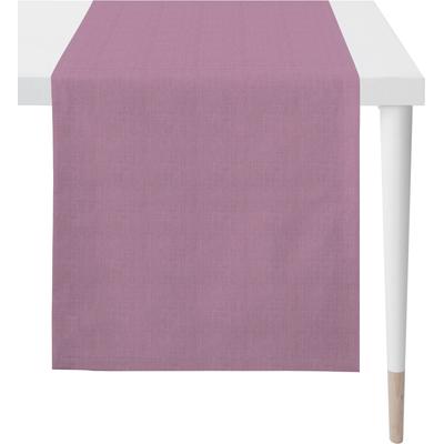 Tischläufer APELT "Arizona, Uni-Basic", lila, B:50cm L:150cm, Leinen, Polyester, Tischdecken, Leinenoptik