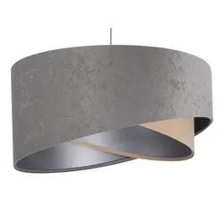 HÄNGELEUCHTE Grau 50/23 cm