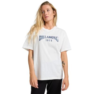 T-Shirt BILLABONG "Happy Paths", Damen, Gr. S, weiß, Obermaterial: 100% Baumwolle., Shirts T-Shirt