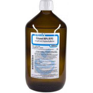 Ethanol MEK denaturatum 80% 1 l Flüssigkeit