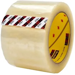 3M Scotch Verpackungsklebeband mit hoher Haftfähigkeit 375+, Transparent, 72 mm x 50 m