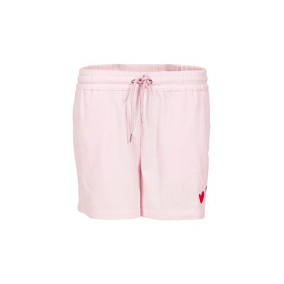 Sweatshorts KLEINIGKEIT "Kleinigkeit Kim Cordashian Shorts", Damen, Gr. S, US-Größen, pink lemonade, 100% Polyester, unifarben, normal, Hosen Sweatshorts
