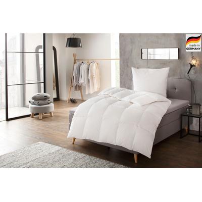 Daunenbettdecke OTTO HOME "Köniz 90% Daunen, alle Wärmeklassen, hergestellt in Deutschland", weiß, neutral, B:200cm L:200cm, Bezug: 100% Baumwolle. Füllung: 90% Daunen, 10% Federn, Bettdecken, hergestellt in Deutschland