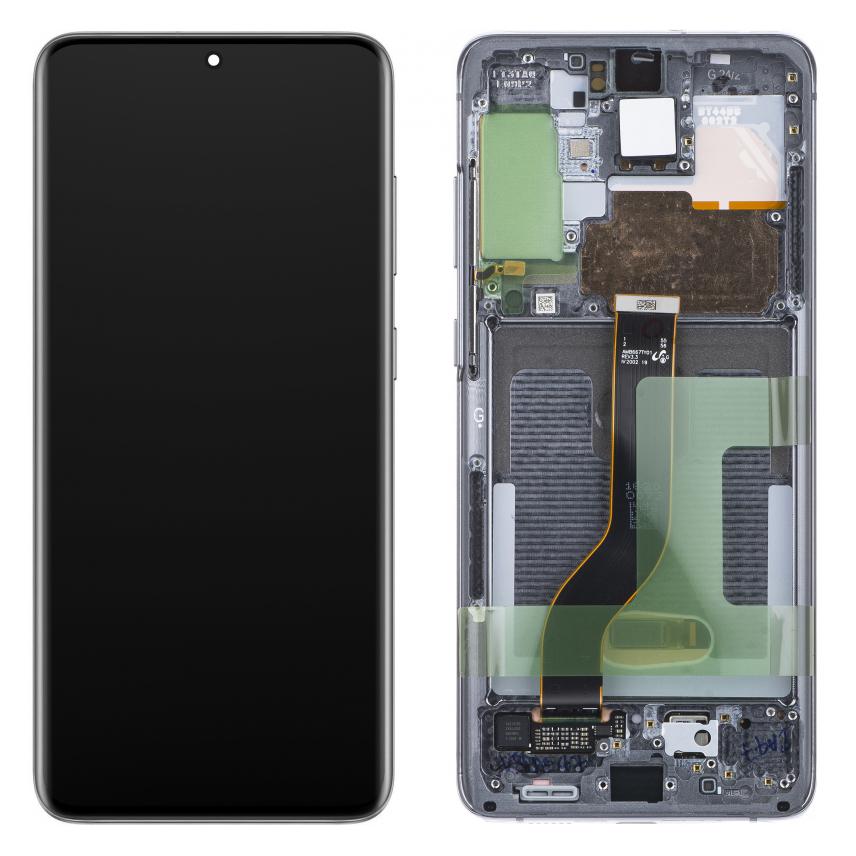 Samsung Display Unit für Galaxy S20+ 5G G986 / S20+ G985, w/o Camera, Cosmic Grau (Display) (58016375)
