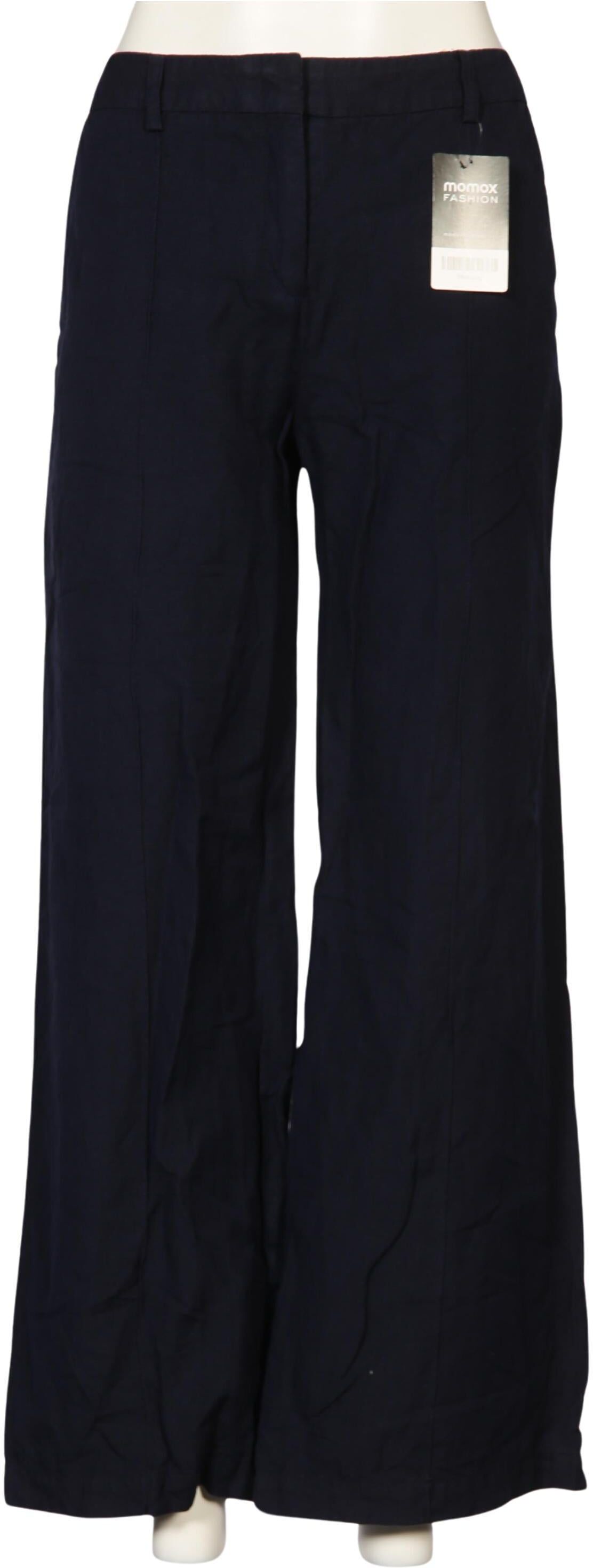 Grüne Erde Damen Stoffhose, Marineblau, Gr. EU 38, Leinen / Baumwolle - Second Hand
