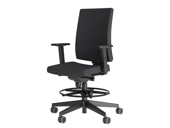 Ergonomischer Bürostuhl NAVIGO COUNTER 116 x 64cm Grau/Anthrazit
