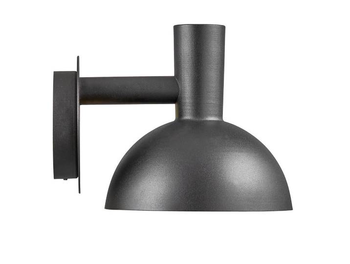 Nordlux Aussenwandleuchte Arki, Schwarz, Metall, halbrund, 20 cm, Lampen & Leuchten, Außenbeleuchtung, Außenleuchten