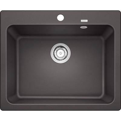 Granitspüle BLANCO "NAYA 6", grau (felsgrau), B:62cm H:22cm T:51cm, Verbundwerkstoff, Küchenspülen