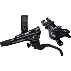 Shimano, Scheibenbremsset, DEORE XT, M8100-L (VR), Schwarz, Bremsgriff BL-M8100-L links, Bremssattel BR-M8100 PM, Belag Metal mit Kühlrippen, ohne Scheibe, J-Kit, Leitung 1000mm, Originalverpackt
