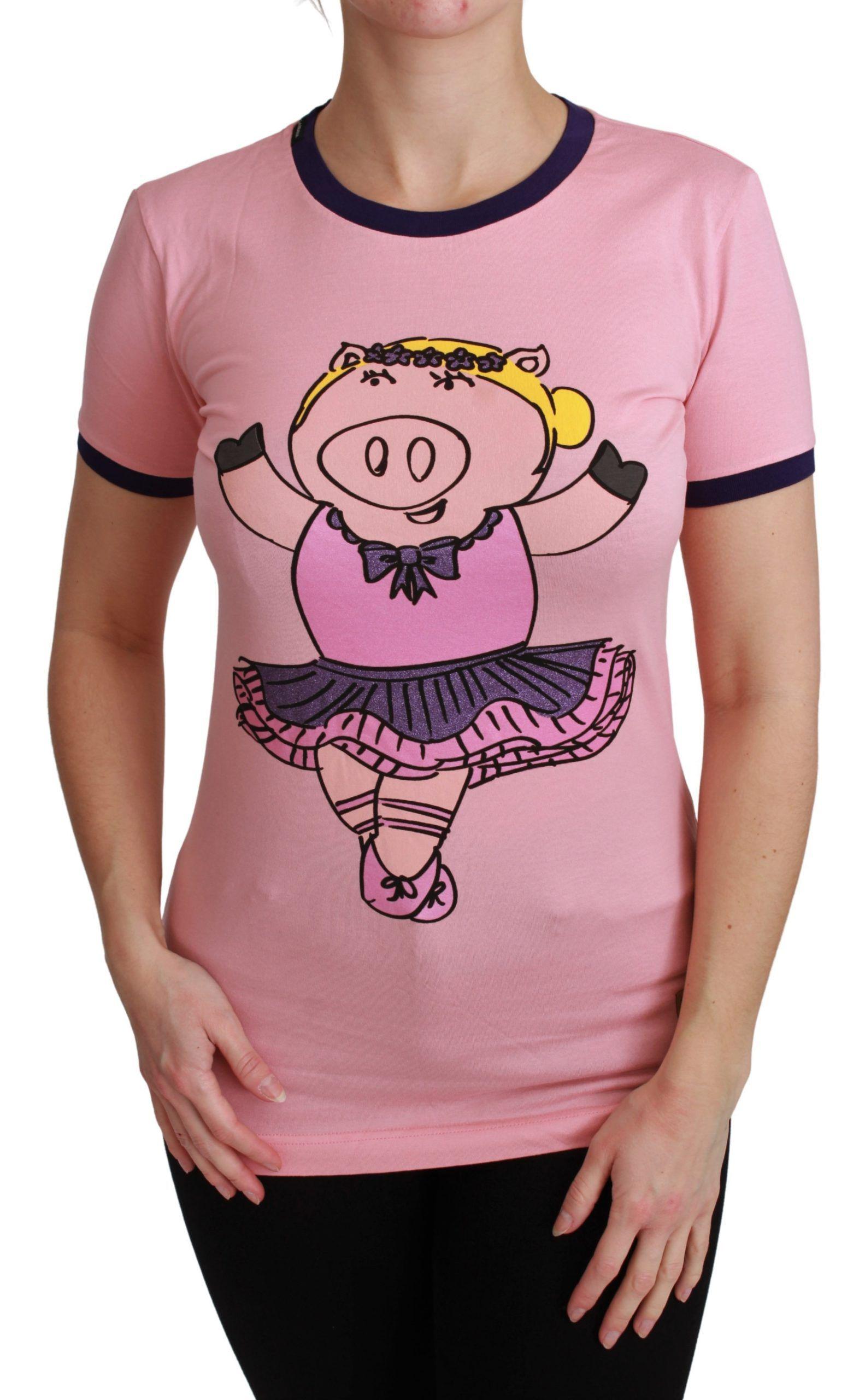 Schweine-Ballerina T-Shirt Kurzarm