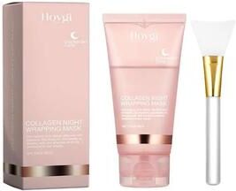 Inspire Select Hydrolyzed Collagen Overnight Peel Off Facial Mask, Hydrating Firming Wrap Mask For Elasticity & Anti Aging b