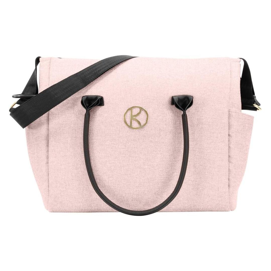 Kunert Ivento Premium 3in1 Kinderwagen in Rosa mit Goldrahmen und Zubehör (65280430)