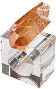 Saro Lifestyle Luxe Quartz Napkin Ring (Set of 4)