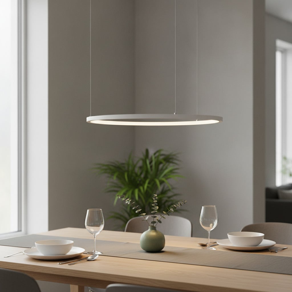 Lyora Ronde hanglamp Tarquin wit Ø 60cm