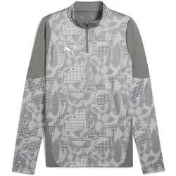 PUMA teamCUP 1/4-Zip Trainings-Top Herren 13 - flat medium gray/puma silver/flat light gray XL