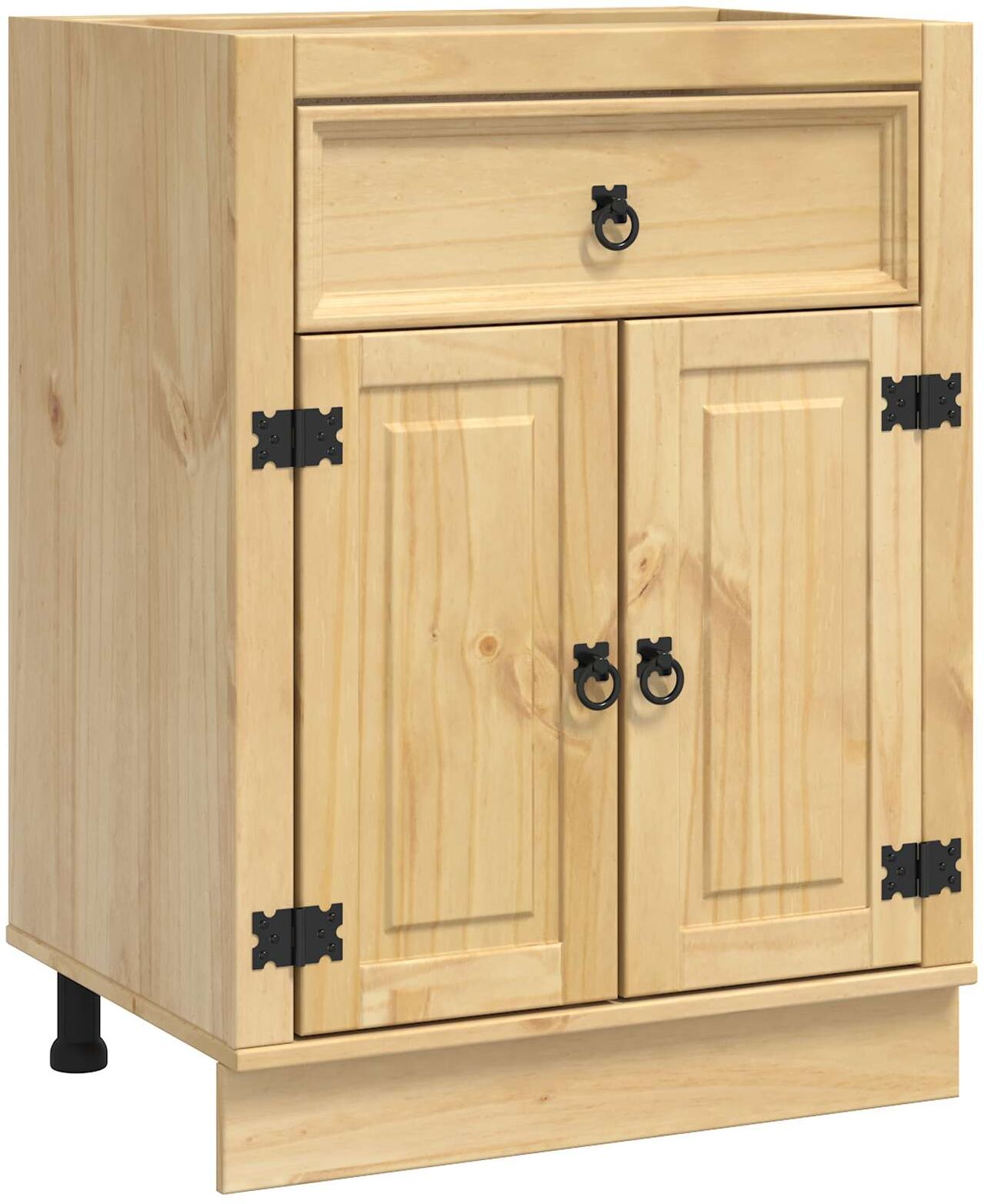 vidaXL Armoire SKI Brun Miel 60 x 46 x 81,5 cm Pin massif