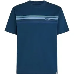 O'NEILL Herren Shirt O'RIGINALS FRONT STRIPE T-SHIRT, Größe S in Blau Blau