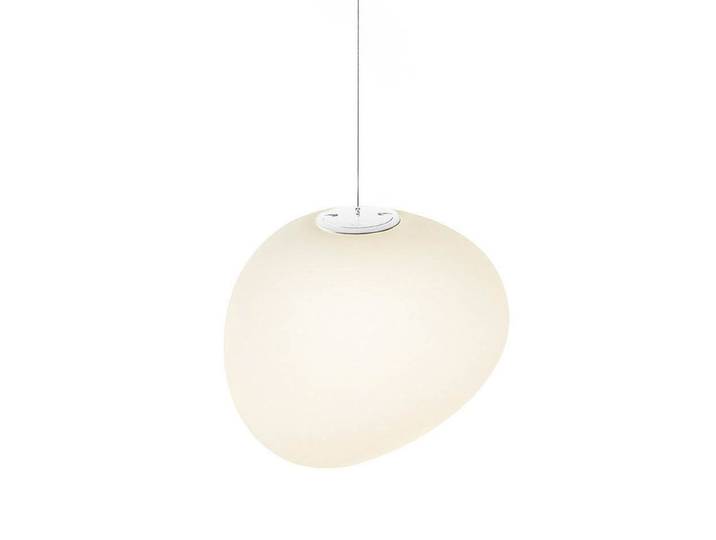 Gregg Midi Suspension White - Foscarini - Salon / séjour - Design - Verre - Boule