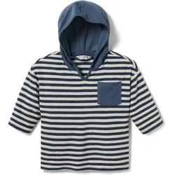 Tchibo - Kinder-Frottier-Shirt - Gr. 134/140 - weiß/gestreift