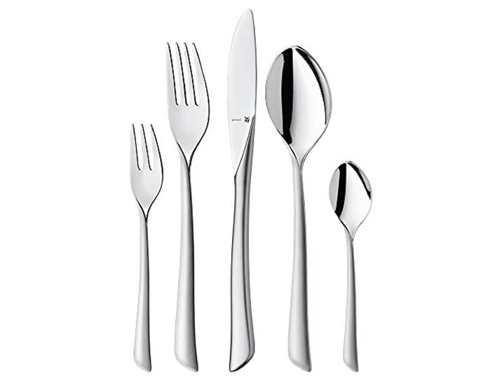 WMF Virginia Ménagère en Acier Inoxydable pour 6 Personnes\, Ménagère 30 pièces\, Couteau à Manche Creux\, Cromargan Protect partiellement Mat\, Résistant aux Rayures