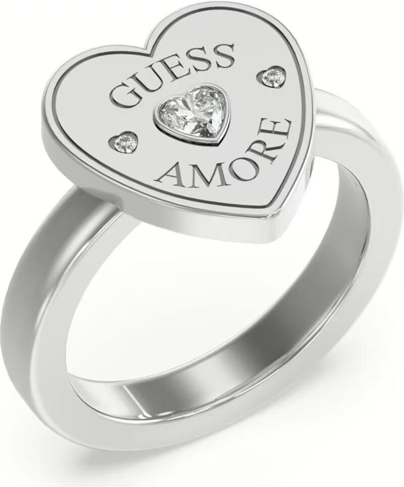 Anillo Guess Jubr05059jwrh52 Amore De Acero Inoxidable Con Corazón Y Cristales 52 Mujer