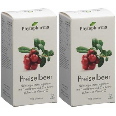 Phytopharma Preiselbeer Tabl 280 Stk x2 2x280 St Tabletten