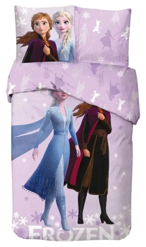 Disney Frozen Dekbedovertrek Roze Katoen 140 x 200 cm