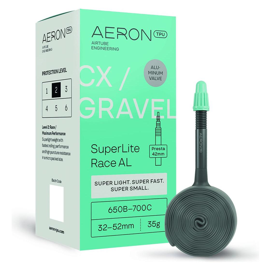 Aeron Schlauch mit Prestaventil (Presta (SV), 29", 42 mm) (33310002)