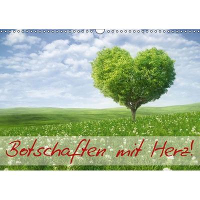 Botschaften mit Herz! (Wandkalender immerwährend DIN A3 quer)