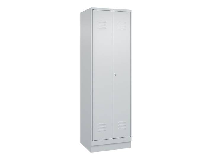 Aufbewahrungsspind C+P Classic PLUS, Lichtgrau, mit Schlüssel, Neu Robust - ideal für Büro und Empfangsbereich