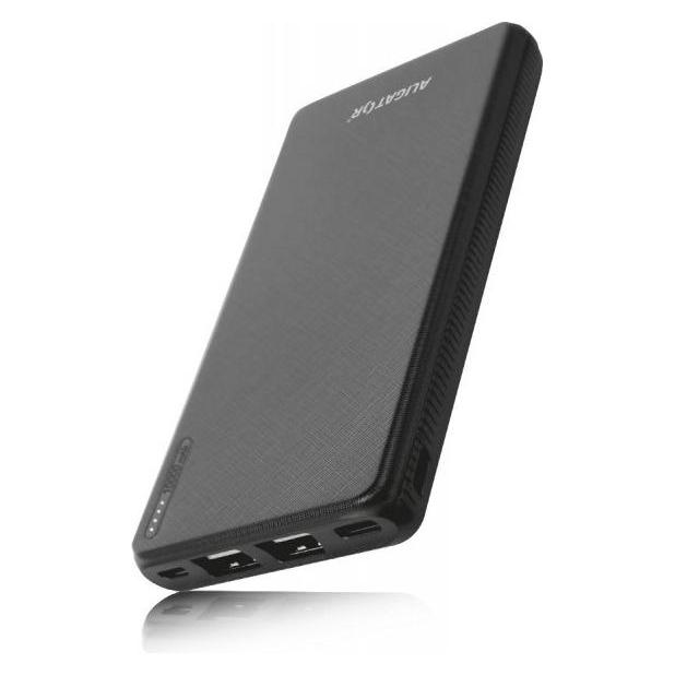 Aligator PB1000BK power bank Lithium Polymer (LiPo) Black (10000 mAh, 37 Wh) (PB1000BK)