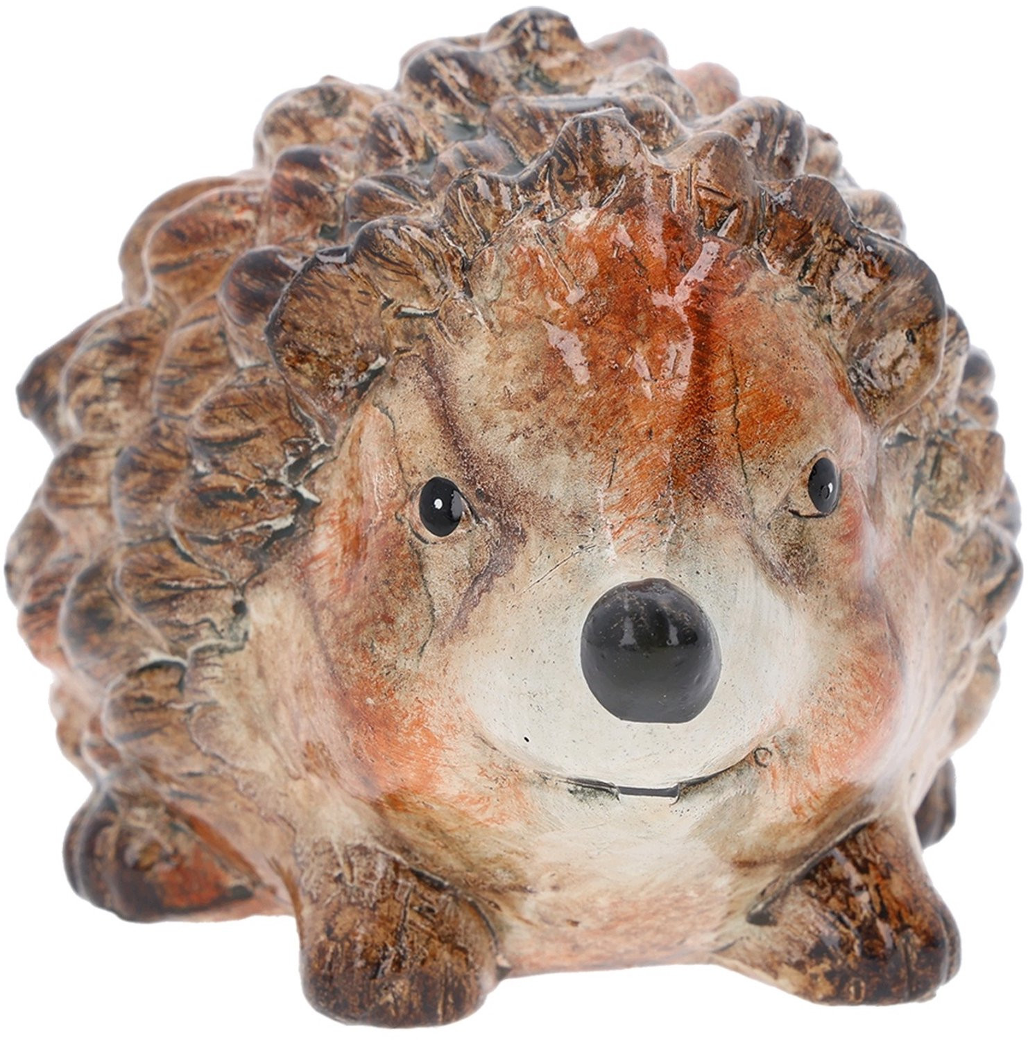 Keramiek Egel Figuur voor Decoratie in Huis en Tuin, Herfstthema