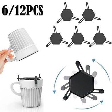 Inspired Finds Adjustable Stackable Coffee Mug Organizer Set For Kitchen Cabinets And Cupboard Storage 6pcs