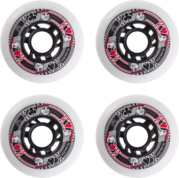 FR Skates Street Kings Inline Skates Rolle 4 Stk. (76mm - Weiß)