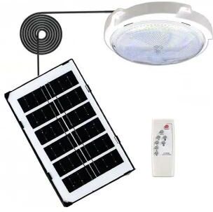 Useful Little Things LED Solar Ceiling Light With Remote Control IP65 Waterproof Indoor & Outdoor Lamp 100w