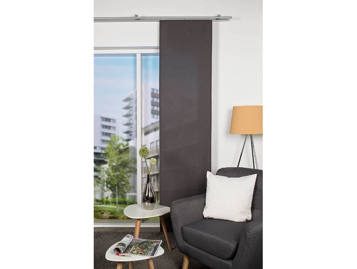 Rideau coulissant 60 x 245cm Gris/Anthracite