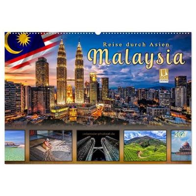 Reise durch Asien - Malaysia (Wandkalender 2027 DIN A2 quer), CALVENDO Monatskalender
