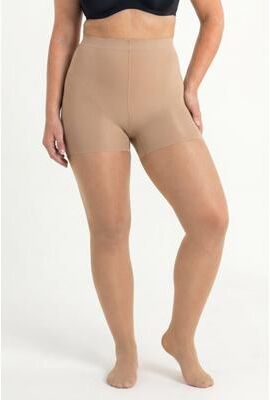 Plus Size Women's Silky Toes Control Top Ultra Soft Sheer 2-Pack Tights by Silky Tones in City Beige (Size 7X)