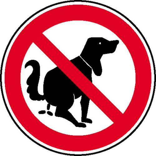 Verbotsschild Hier kein Hundeklo Aluminium (Ø) 200mm 1St.