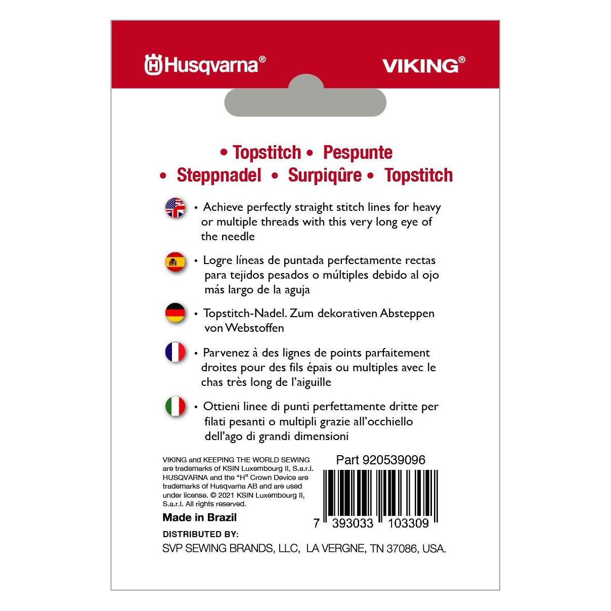 Husqvarna Topstitch Nadel 90/14, 5 Nadeln (41803187)