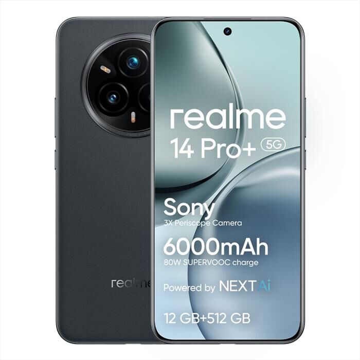 Realme Smartphone 14 Pro+ 5g (512gb 12gb)-suede Grey