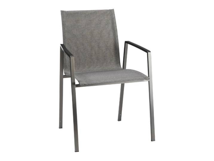 Gartenstuhl Casablanca, Johann Jakob, grau, Textil