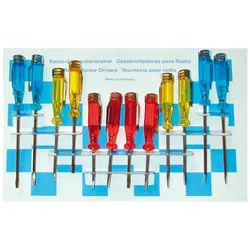 SW-Stahl, Schraubenzieher, 32320L Radio Schraubendreher mit Metallclip 12-teiliger Satz (Schlitz)