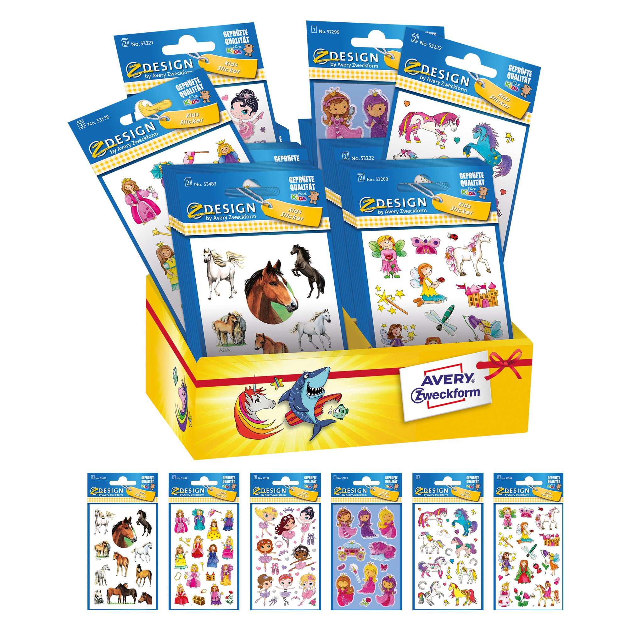 Z-Design Sortiment Sticker (60 Sticker) (48664)