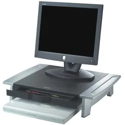 Fellowes Monitorständer, Monitor Erhöhung, Schwarz, Silber