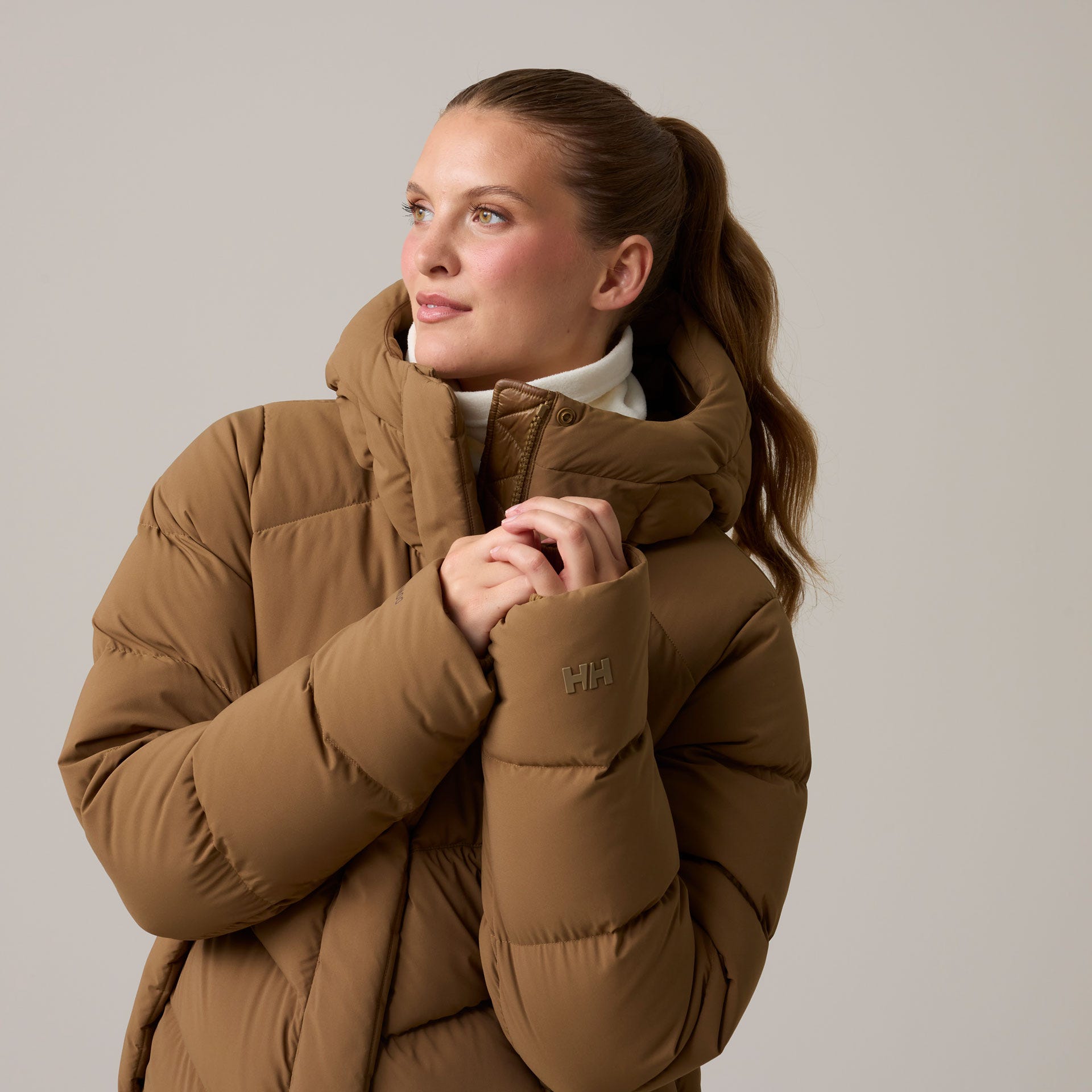 Helly Hansen Women's Helly Puff Down Parka - Brown - L