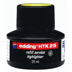 edding Nachfülltinte HTK 25 f. Highlighter, gelb, 25 ml