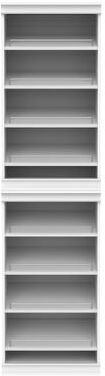 ClosetMaid Modular Storage 21.38-inch W 8-Shelf Shoe Tower Wood Closet System
