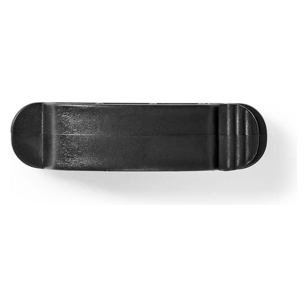 Nedis Kabelmanagement Kabelclip Gesperrt 3 Stück Silikon 55 mm Schwarz (55 mm, 3 Stk.) (CMGC22033BK)