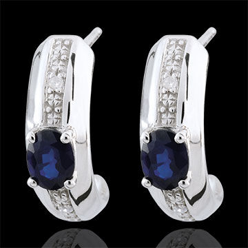 Edenly Ohrstecker Jalouse - Saphir